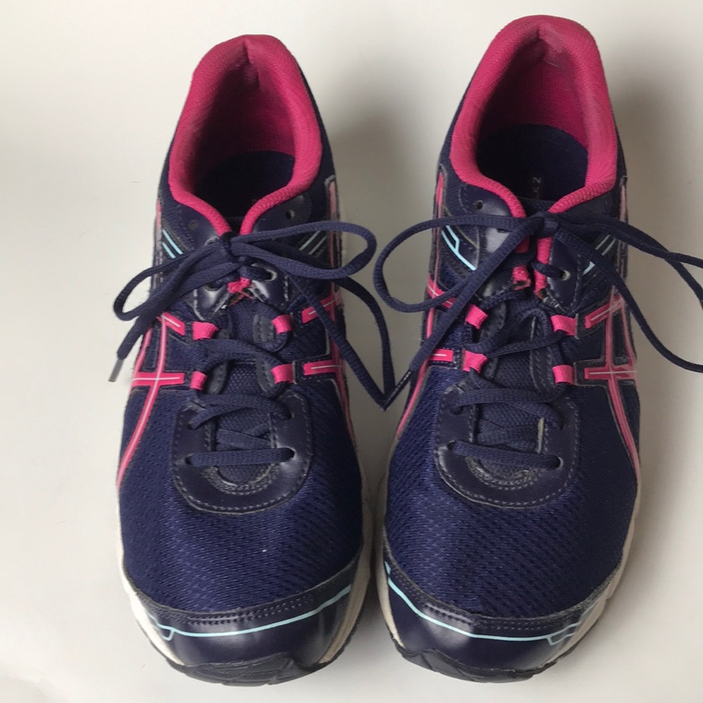 ASICS Gel Quick Walk Sneakers Navy and Pink